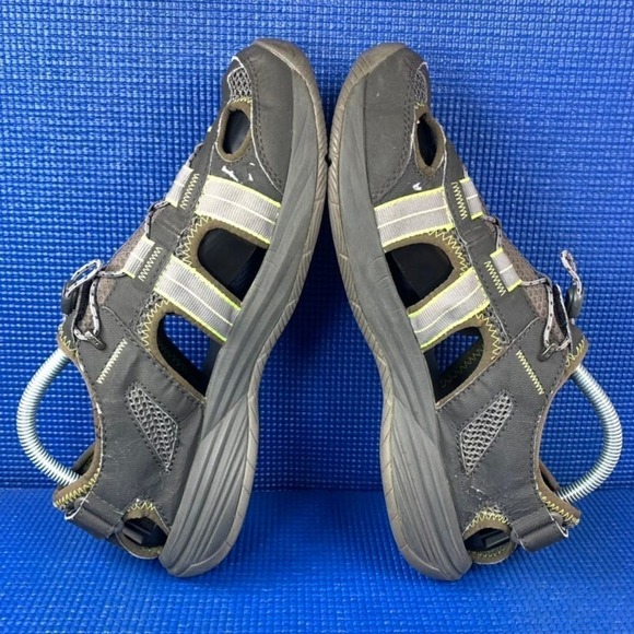 TEVA CHURNIUM Men`s Size 9 Black Grey Green Outdoor Water Sandal S/N 1000178 - Picture 5 of 8